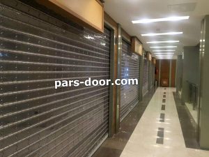 کرکره شفاف شیشه ای - با لوله استیل